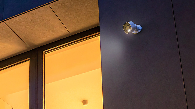 ADC-VC730P outdoor security camera capturing clear Color Night Vision footage outside a home at night All Star Security | Best Outdoor PoE Camera in Austin: Meet the ADC-VC730P with Spotlight